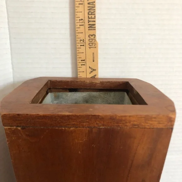 Handmade Wooden Rectangular Vase - Picture 12 of 12